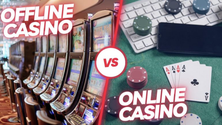 διαδικτυακό καζίνο εναντίον καζίνο εκτός σύνδεσης
