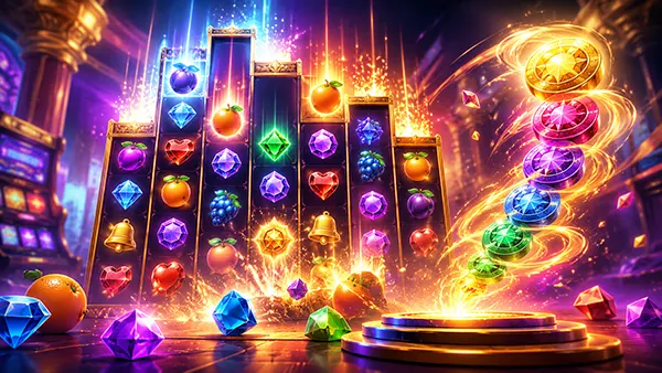 Rouleaux de slot en cascade